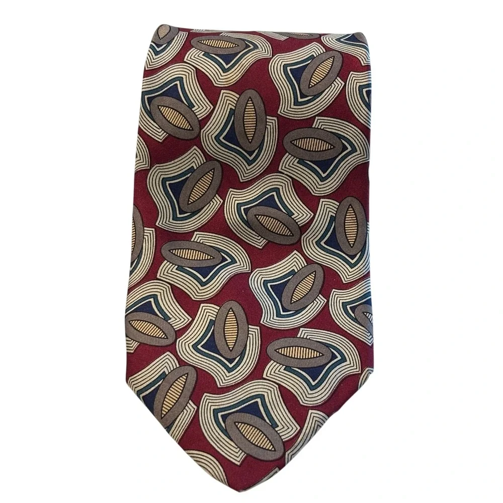 Talbott Studio Albert Vintage Silk‎ Necktie Hand Sewn Made in USA Men's Tie